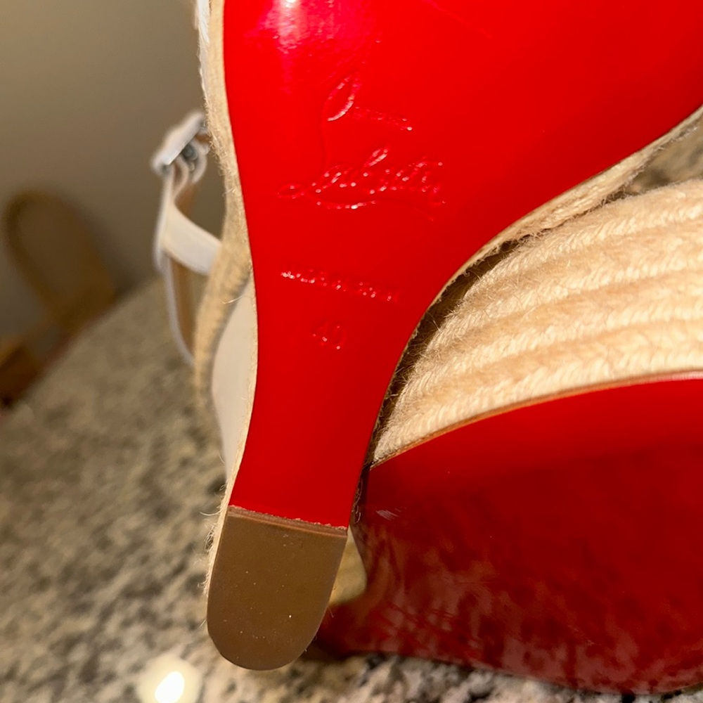 Christian Louboutin Espadrille Sandals 40. US 8.5 NWT NO ORIGINAL 📦 - Picture 9 of 11
